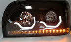 Right Blackout Headlight LED Turn Signal Light Bar for Freightliner Century (2008–2016)