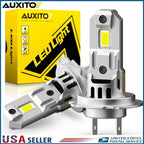 2X AUXITO H7 LED Headlight Bulbs for High Low Beam (Canbus, 360°)