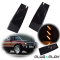 2X Smoked Amber LED Front Vertical Side Markers for Jeep Cherokee XJ