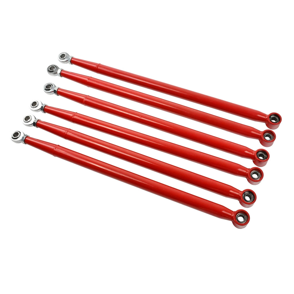 Boxed Radius Rods for Can-Am X3 XRS XRC RS XMR Turbo (72") Red