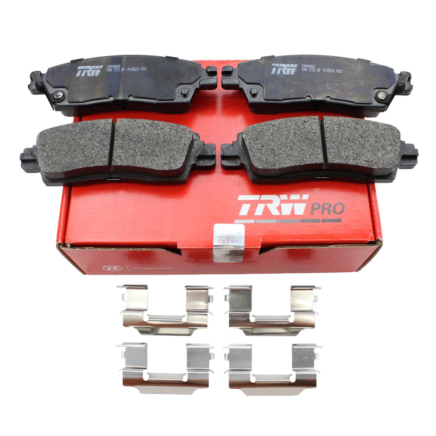 TRW Pro Rear Metallic Slotted Brake Pads for Chevy GMC Saab Oldsmobile Cadillac