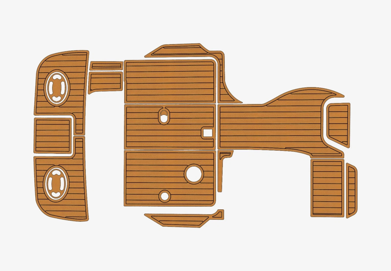6mm EVA Cockpit Swim Platform Pad Mats for Sea Ray 270 Sundancer (1999–2001)