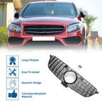 Front Upper Bumper Grille for Mercedes-Benz GLE450 2019 Chrome Silver