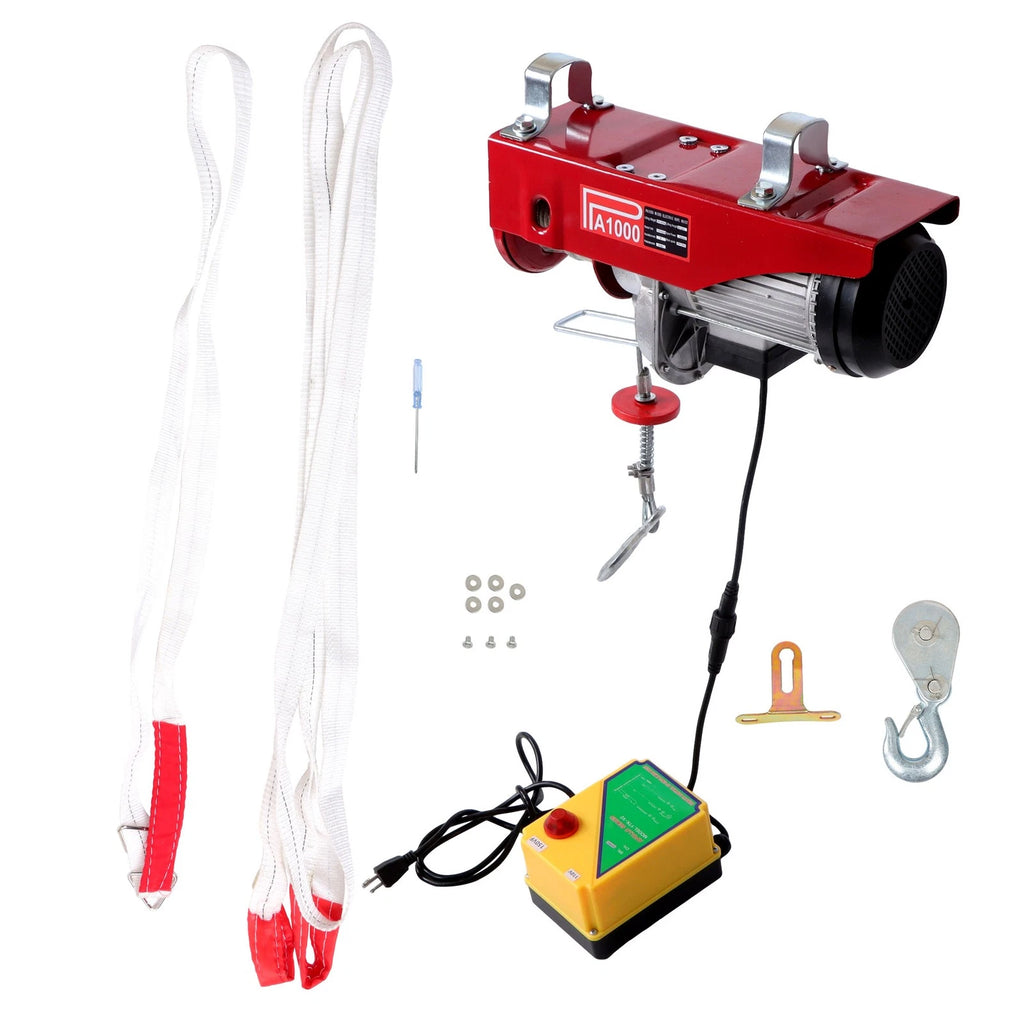 Electric Hoist for Crane (2200lbs, Wireless Remote, 110V)