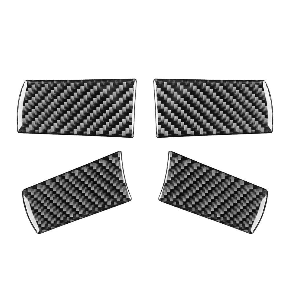 Set of 4 Carbon Fiber Look Steering Wheel Cover Panels for Chrysler 300 300C (2005–2010)