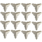 16Pcs 25mm Metal Corner Protector for Furniture, Jewelry Box, Desk