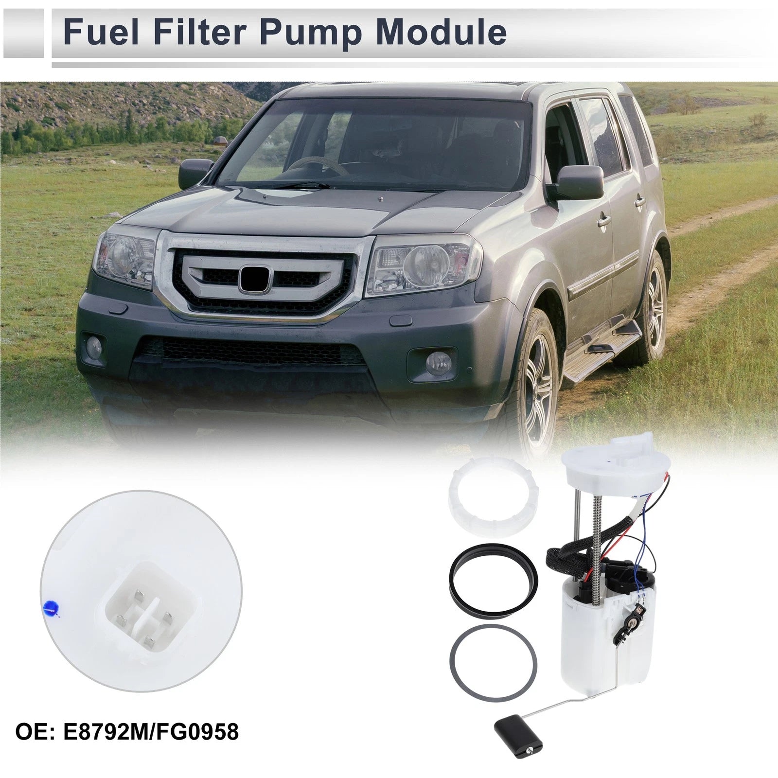 Fuel Pump Assembly for Acura ZDX (2010–2013), MDX (2007–2013), Honda Pilot V6 3.5L 3.7L