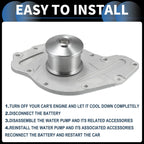 Water Pump with Idler Pulley Kit for Chrysler PT Cruiser (2003-2010)