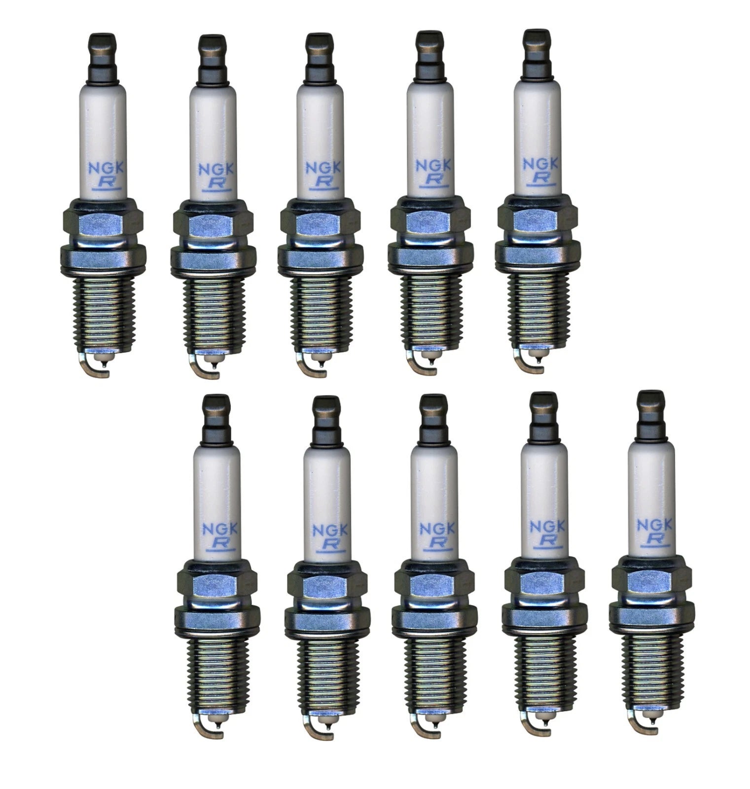 Set of 10 NGK Laser Platinum Spark Plugs (Gap 0.032) for