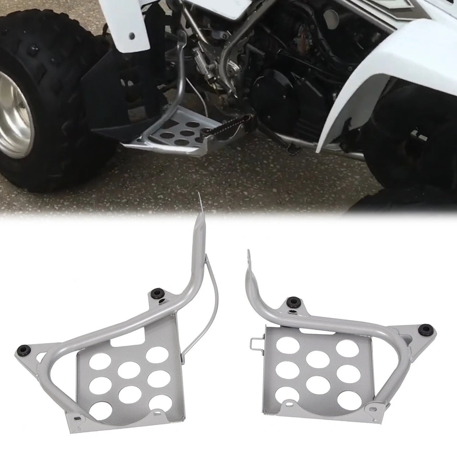 Nerf Bars Heel Guards Footrest for Yamaha Banshee 350 YFZ350 (1987–2006)