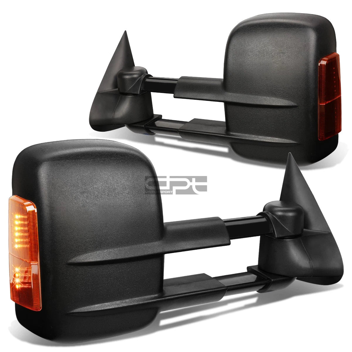 Set of 2 Power Heated LED Signal Tow Mirrors for Silverado/Sierra (1999–2002)