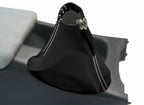 E Brake Boot Cover for Nissan Skyline R32 (1989–1993) Carbon Fiber White Stitch