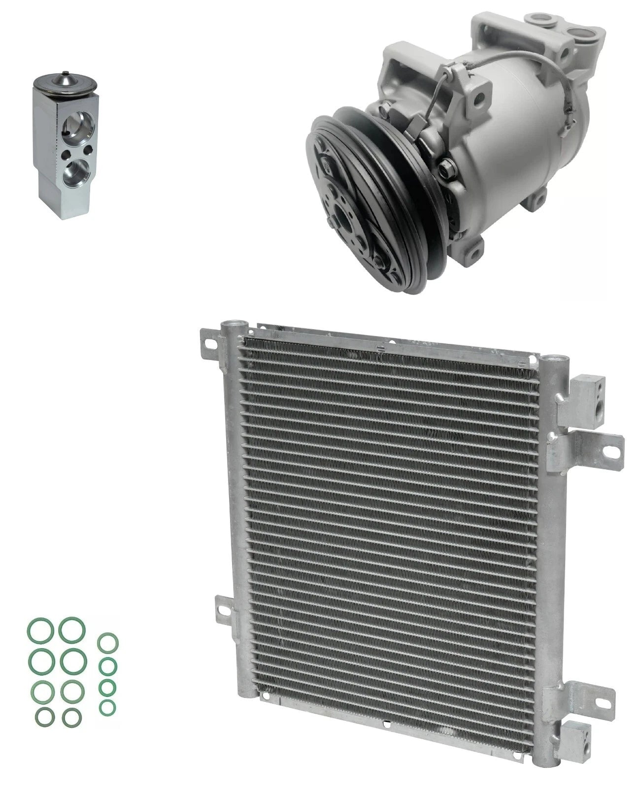 AC Compressor Kit With Condenser for Isuzu NPR 5.2L (2007–2007)
