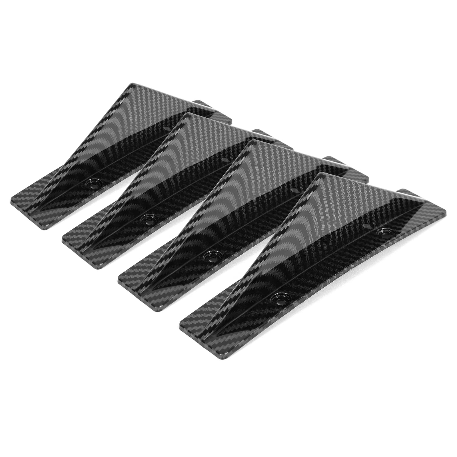 Rear Diffuser Shark Fin Spoiler Lip for BMW iX X1 X2 X3 X4 X5 (Carbon Fiber)