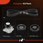 4X Serpentine Belt Drive Component Kit for Mercedes-Benz C230 (2003–2010)