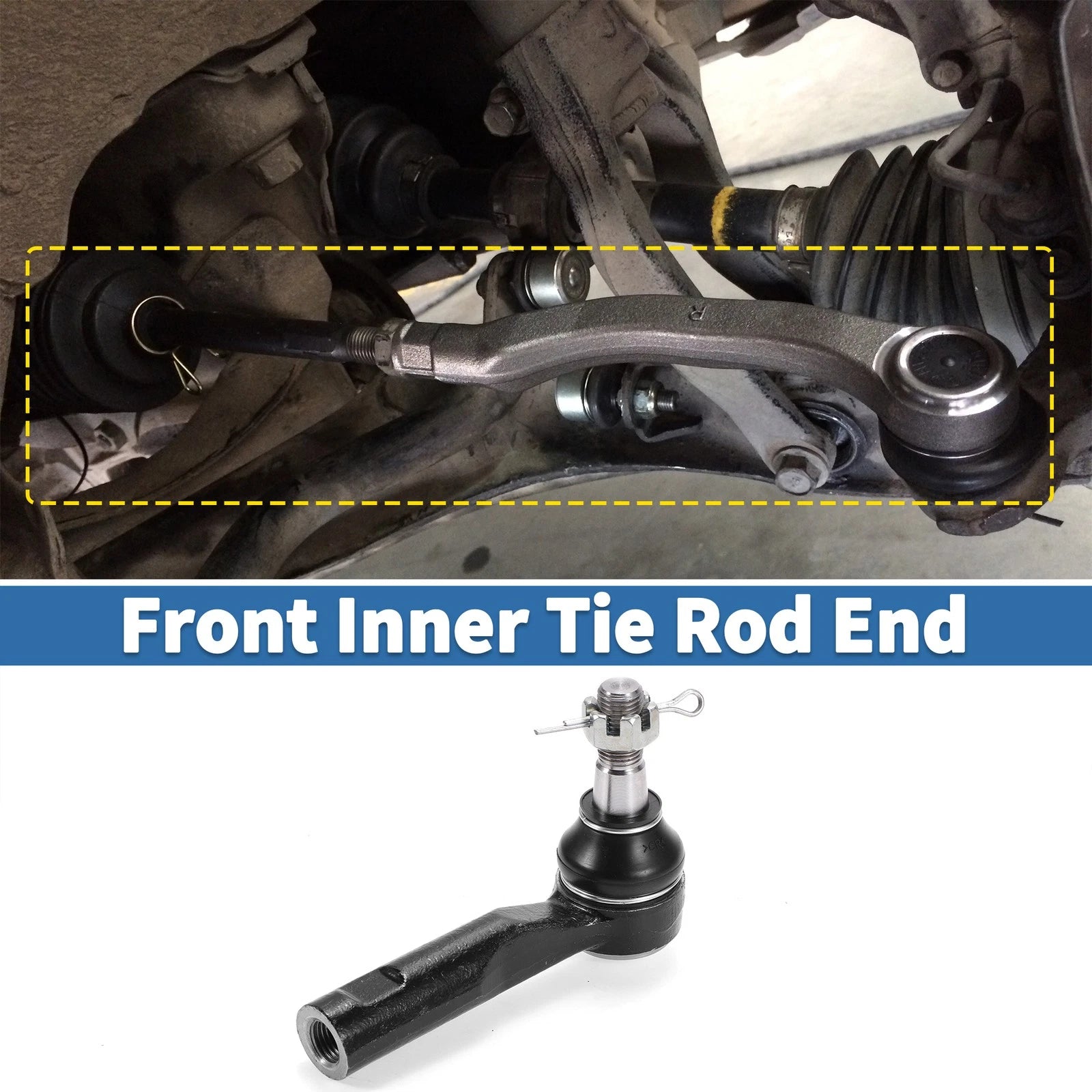 2X Front Outer Tie Rod End Links for Chevrolet Colorado (2006–2007) & GMC Canyon