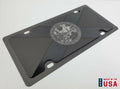 Metal License Plate Tag with Blacked Out Florida Flag for All Vehicles (Any Year)