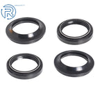 Set of 2 Front Fork Damper Shock Absorber Dust Oil Seal for Motorcycles