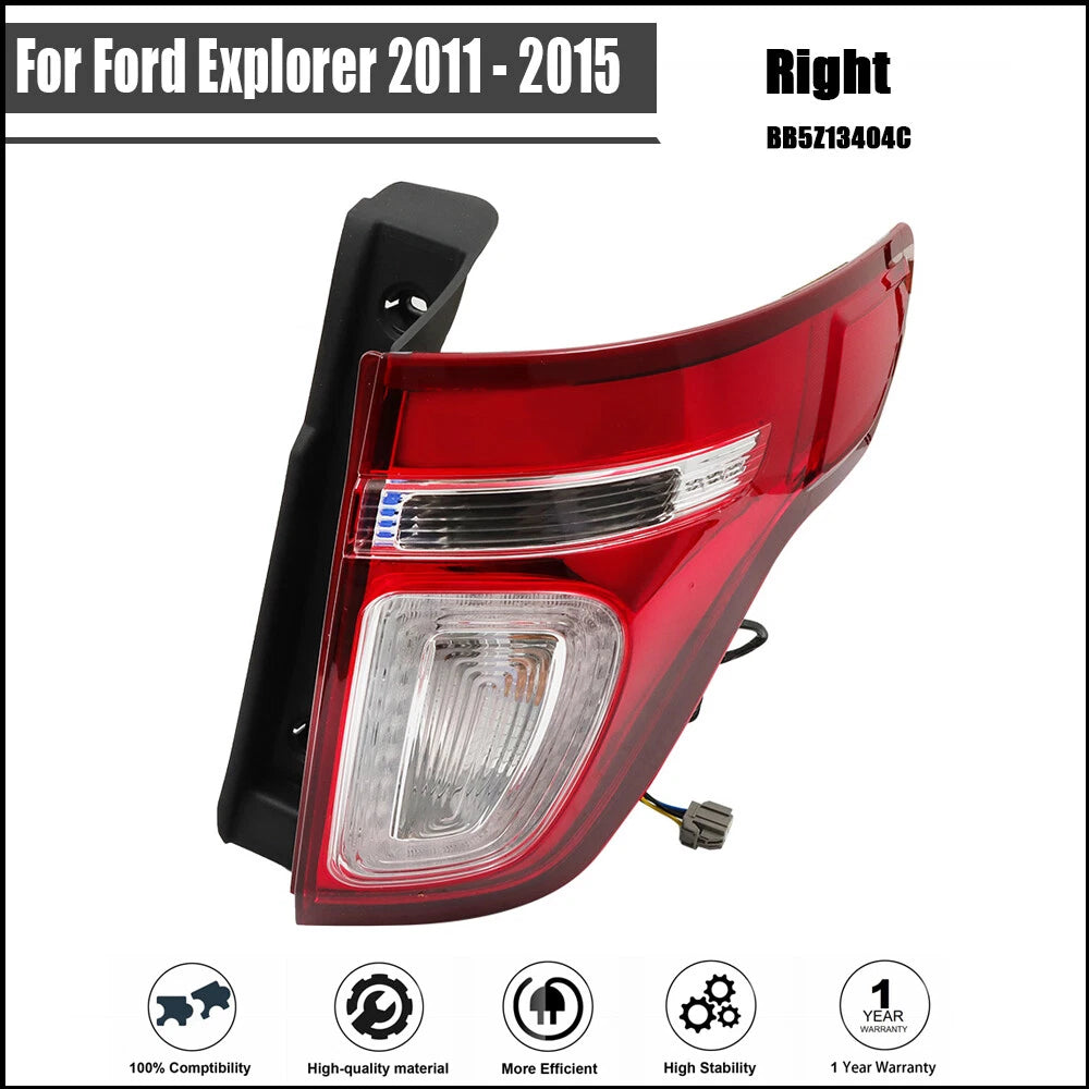 Right Passenger Side Tail Light Assembly for Ford Explorer (2011-2015)