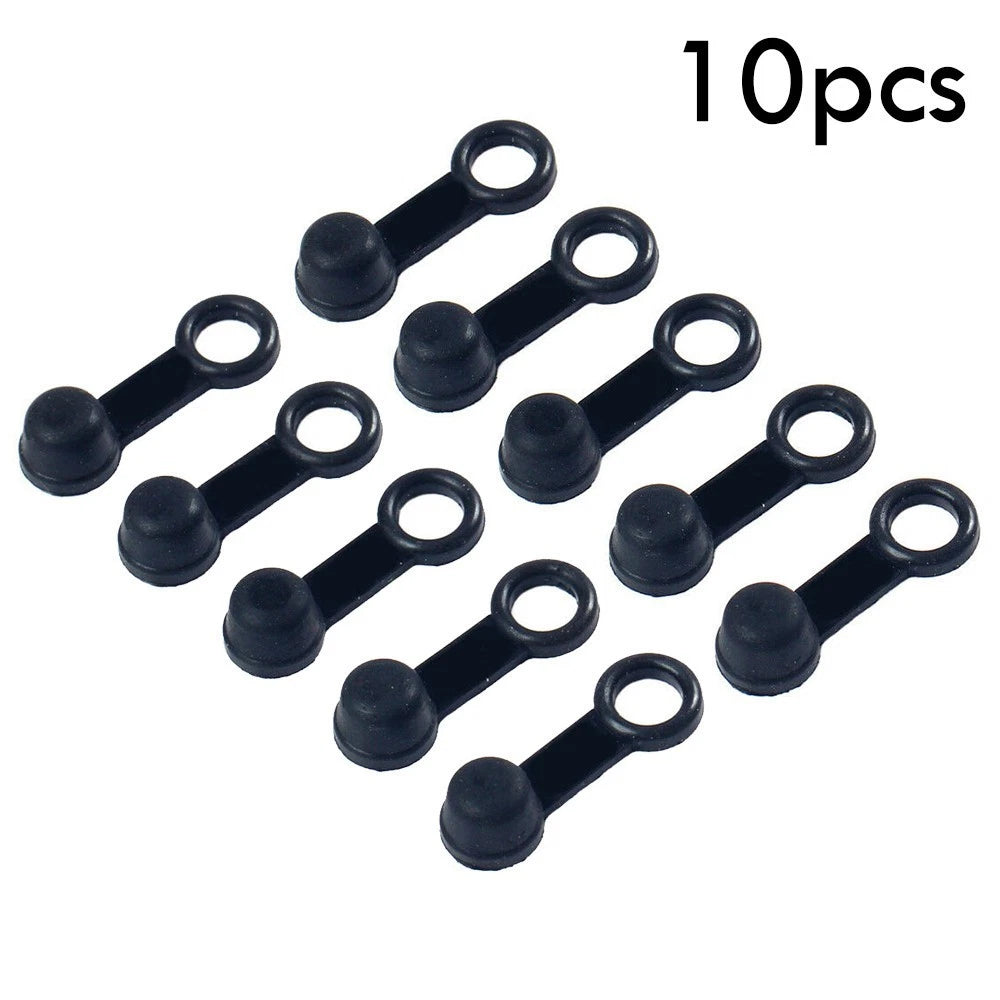 10Pcs Brake Bleed Nipple Screw Dust Cap Cover for Motorcycle (Motorbike)