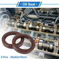 2X Oil Seal Rotary Shaft Seal FKM Rubber 45x62x10mm for Various Models