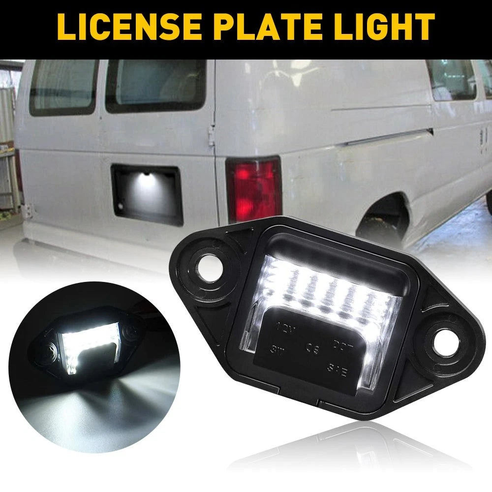 Rear License Plate Light Lamp for Ford E150 E250 E350 E450 (OEM EXV)