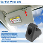 Sun Visor Clip for Toyota 4Runner (2003–2009) No. 74348-34010-A0 Gray