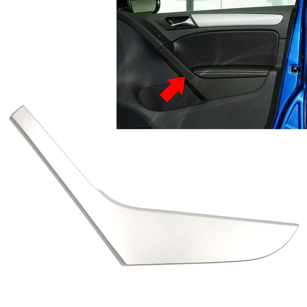 Right Side Inner Door Handle Trim Cover Silver for VW Golf MK6 (2009-2013)