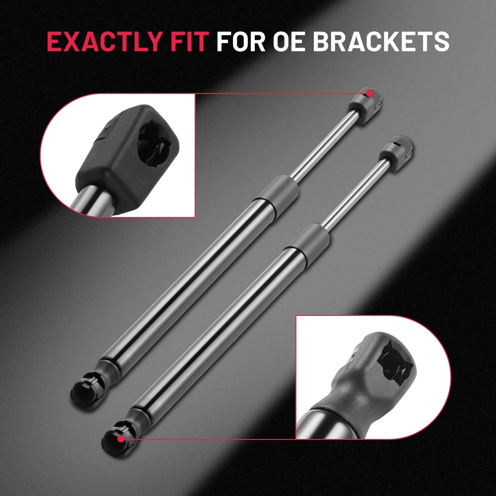 2X Hood Shock Struts for Nissan Murano (2003-2007)