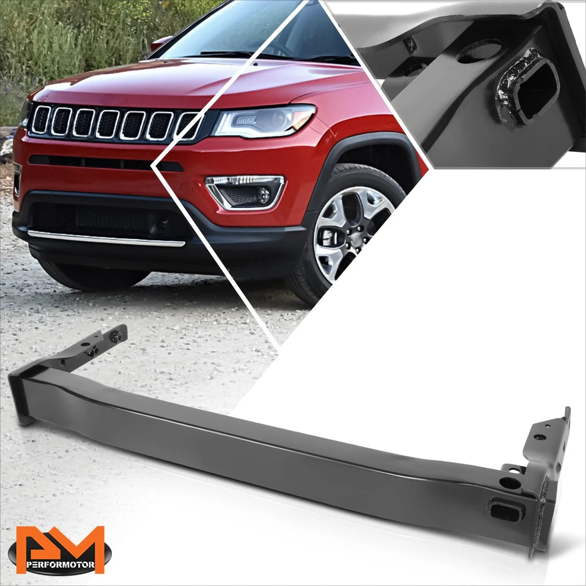Rear Bumper Reinforcement Impact Absorber Bar for Jeep Compass (2017–2021)