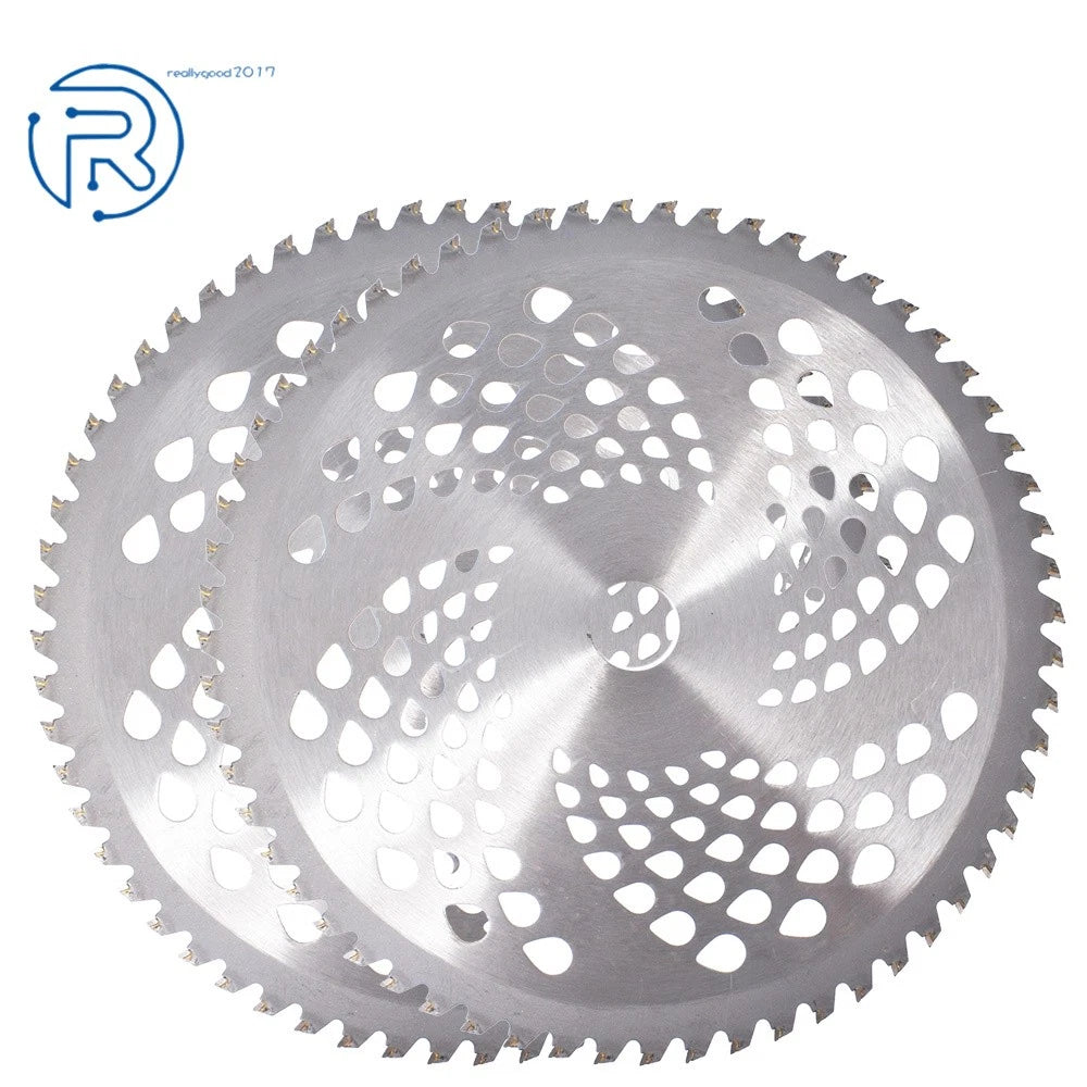 Set of 2 Carbide Tip Brush Blades for Cutter (10" x 60T)
