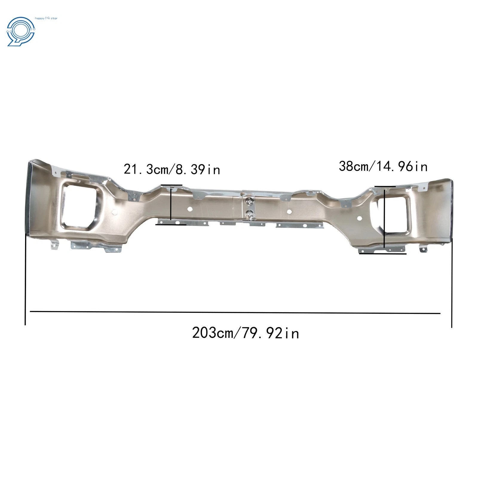 Front Bumper with Sensor Hole for GMC Sierra 2500HD 3500HD (2020–2023)