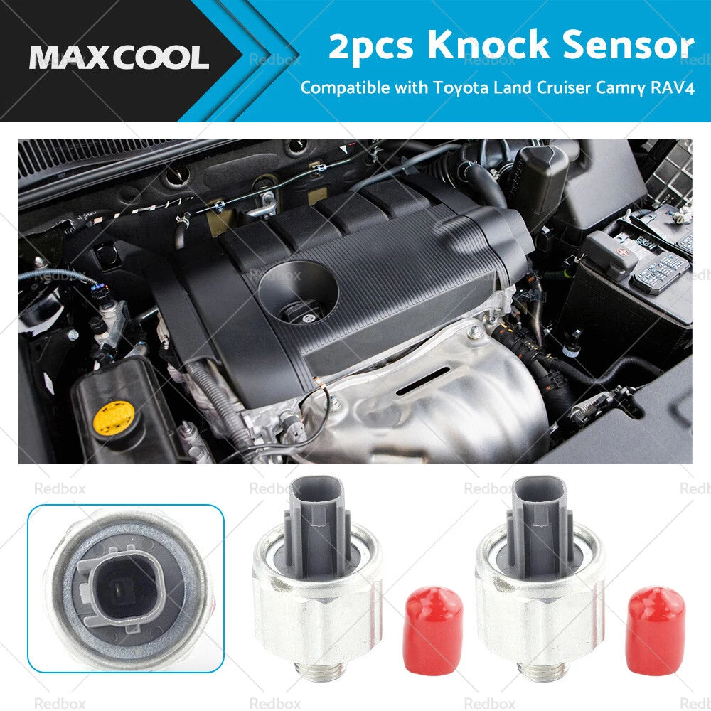 2X Knock Sensor for Toyota Land Cruiser 4.5 2.4 (1992–2012) Lexus LX450