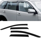 Set of 4 Black Window Visor Rain Guards for Lincoln MKX (2007–2014)