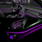 Purple LED Strip Light Kit for Auto Car Interior (12V)