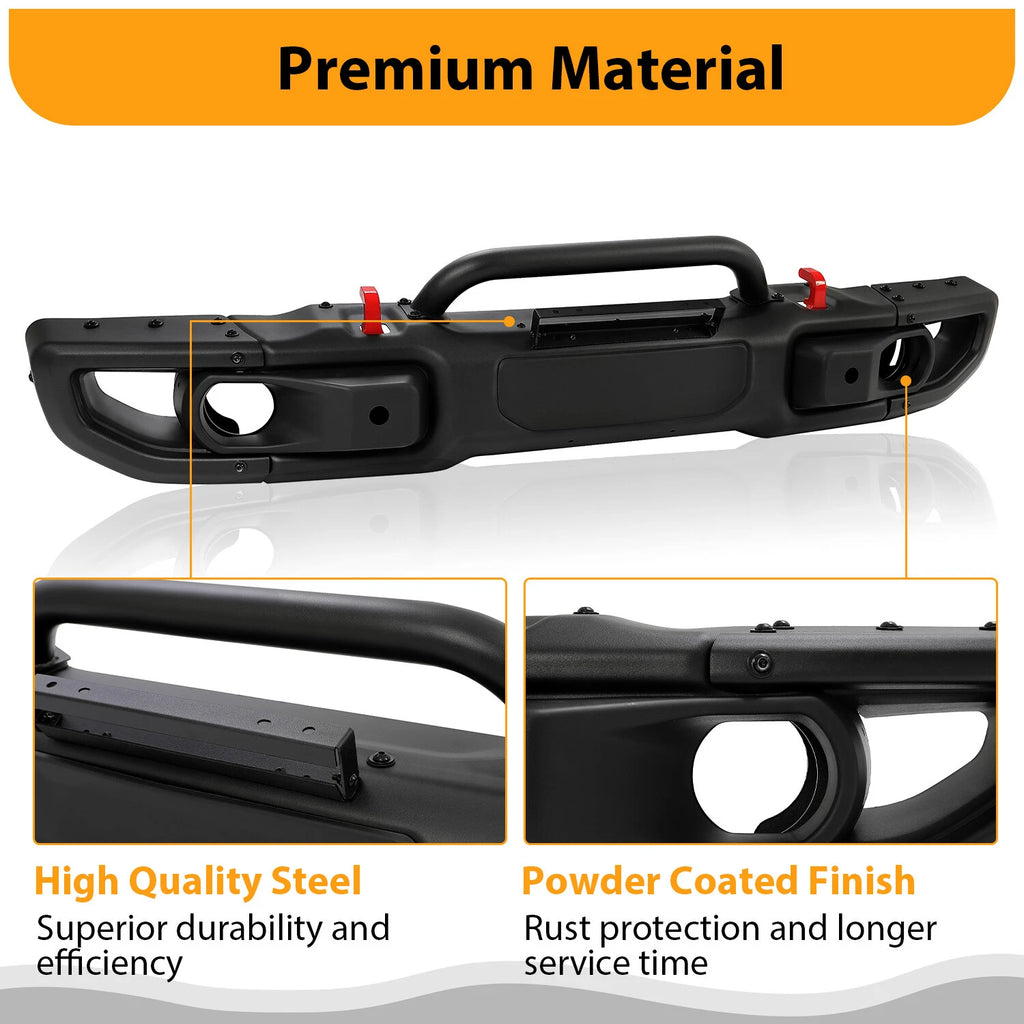 Front Bumper Steel for Jeep Wrangler JK (2007–2018) 10th Anniversary Style