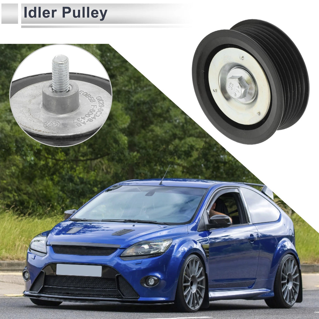Drive Belt Idler Pulley for Ford Transit (2012–2024) No.BK2119A216AB Black