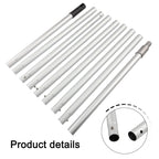 12ft Aluminum Extension Pole with Standard Threaded End for Attachments