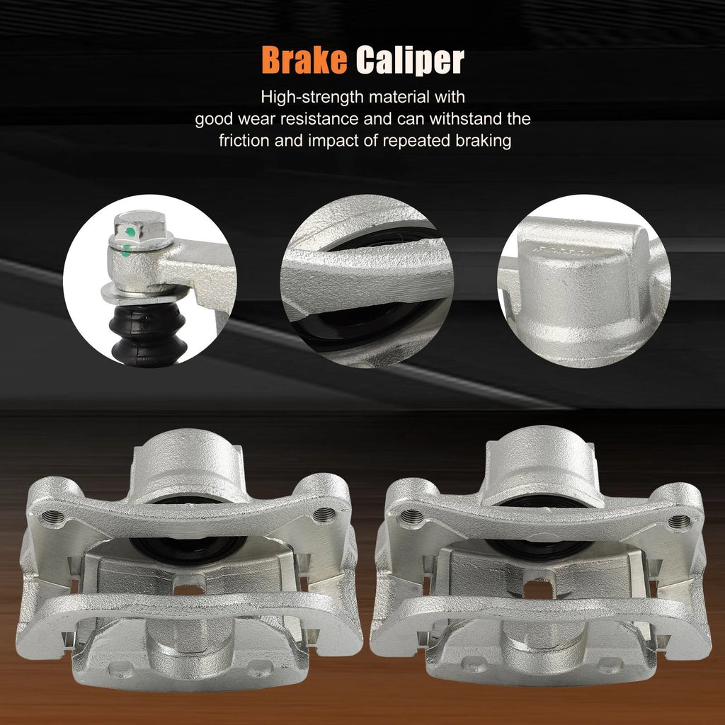 Front Pair Brake Calipers with Bracket for Chrysler 200 (2015-2016)