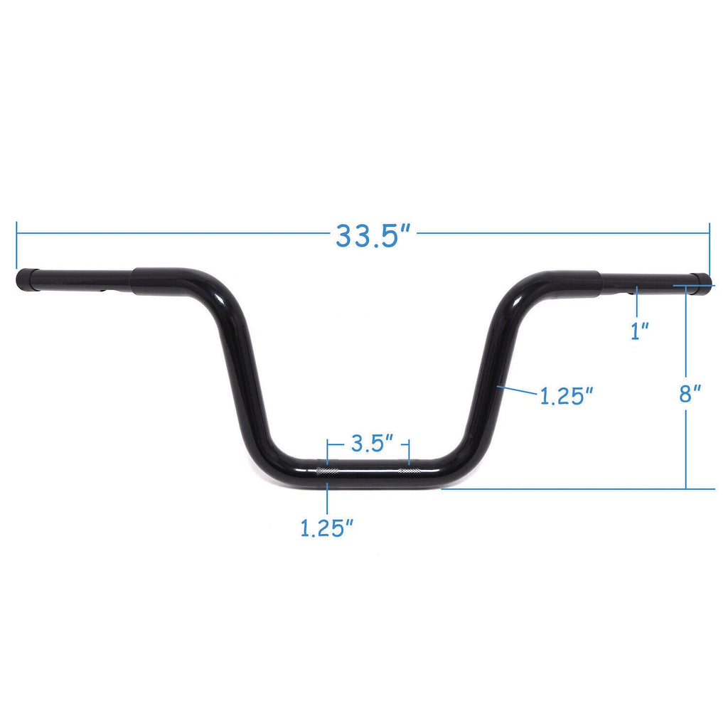 1.25" Fat Mini Ape Handlebar for Harley Fat Boy FXDR Breakout Fat Bob Road King (2018–2023)