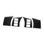 Set of 4 Carbon Fiber Steering Wheel Panel Covers for Nissan 350Z (2006–2009)
