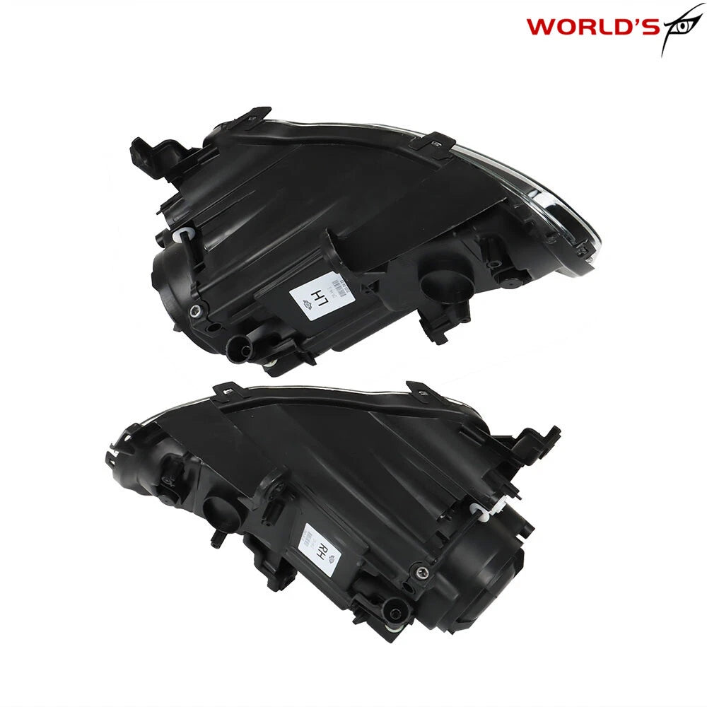 Halogen Projector Black Headlights for Jeep Cherokee (2014–2018)
