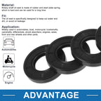 Set of 5 Oil Seal Rotary Shaft Seal Nitrile Rubber 25x50x8mm