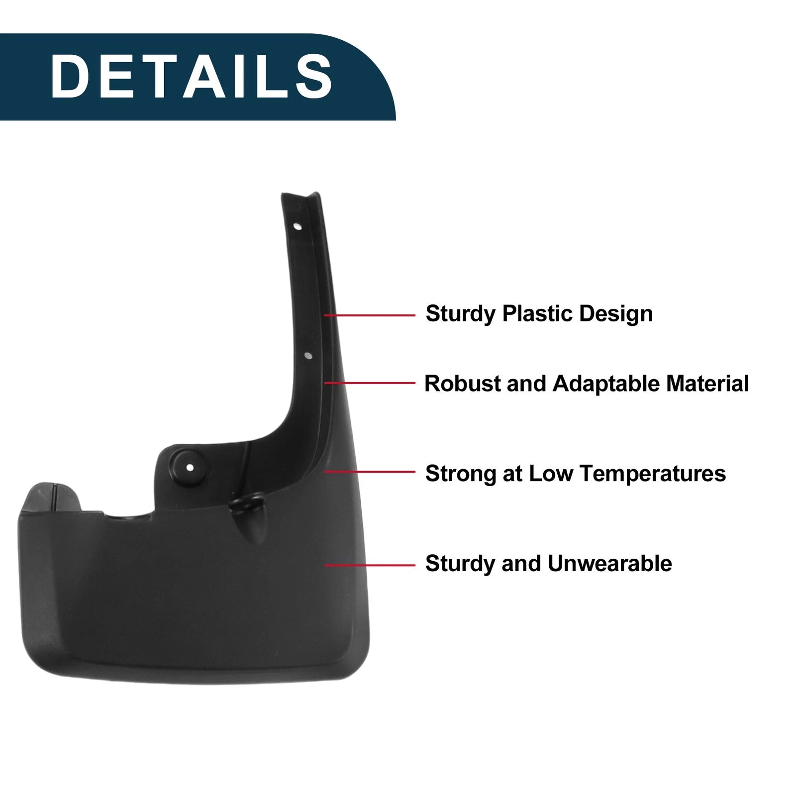 Set of 2 Mud Flaps Splash Guards for Toyota 4Runner (2012–2022)