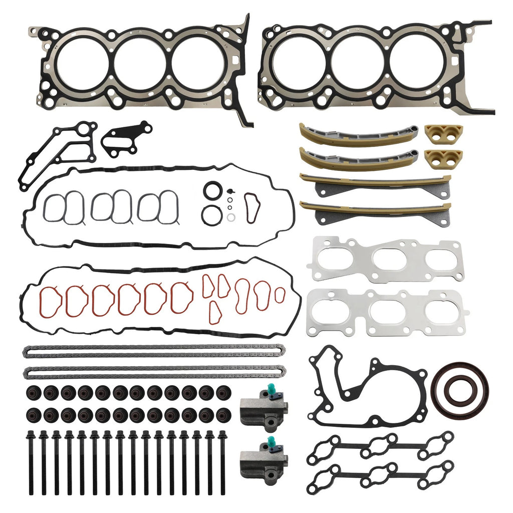 Head Gasket Bolt Set & Timing Chain Kit for Hyundai Azera 3.3L 3.5L (2006–2011)
