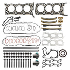 Head Gasket Bolt Set & Timing Chain Kit for Hyundai Azera 3.3L 3.5L (2006–2011)