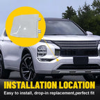 Tow Eye Hook Cover Cap for Mitsubishi Outlander (2022–2024) Pearl White