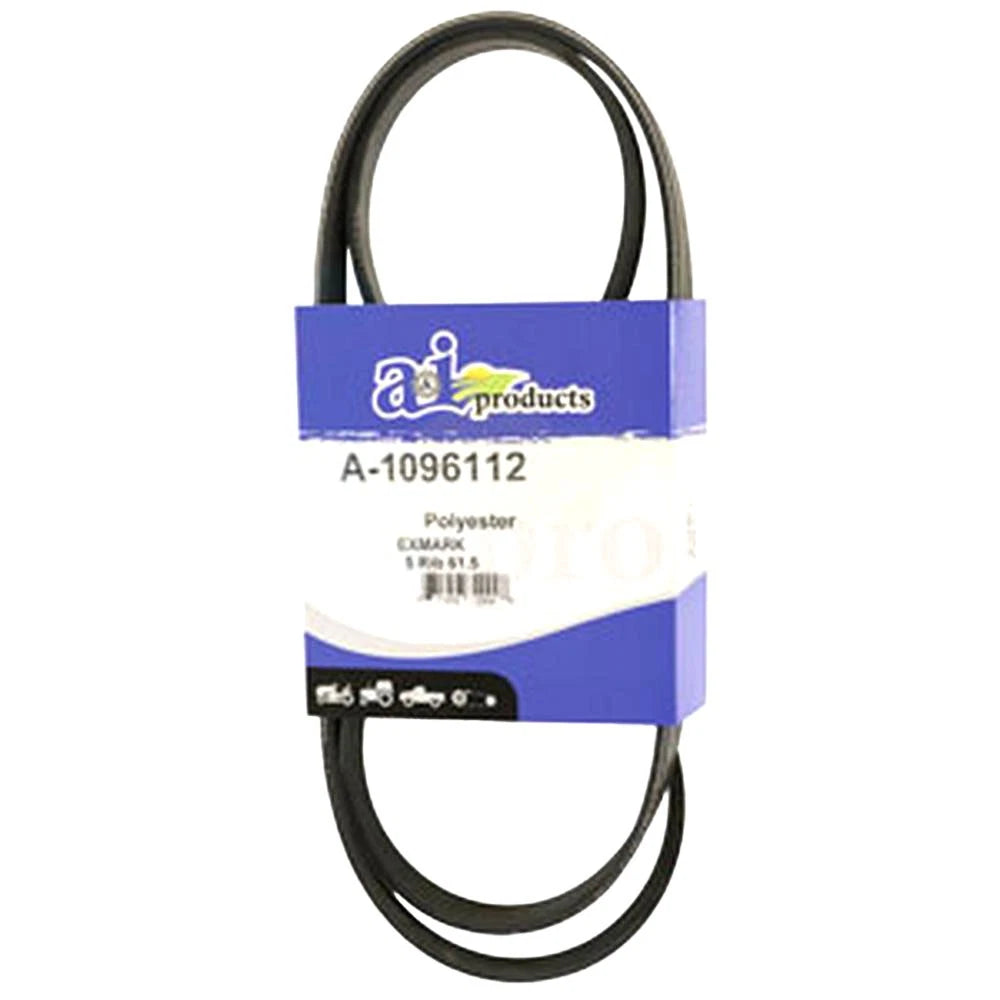Hydraulic Pump Drive Belt for Exmark Lazer Z Zero Turn Mower (Replaces 109-6112)