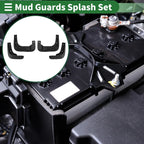 Mud Flaps Splash Guards for Hyundai i10 (2010-2015) with Mount Accessories