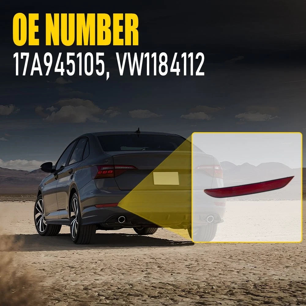 Left Side Rear Bumper Reflector Light for VW Jetta (2019–2021)